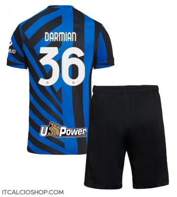 Inter Milan Matteo Darmian #36 Prima Maglia Bambino 2024-25 Manica Corta (+ Pantaloni corti)